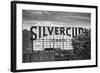 Silvercup Studios Sign in Long Island City, NY in Black and White-null-Framed Photo