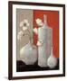 Silverleaf And Poppies II-Janet Kruskamp-Framed Art Print