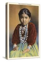 Silversmith's Daughter, Navajo Girl-null-Stretched Canvas