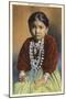 Silversmith's Daughter, Navajo Girl-null-Mounted Art Print