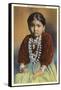 Silversmith's Daughter, Navajo Girl-null-Framed Stretched Canvas