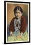 Silversmith's Daughter, Navajo Girl-null-Framed Art Print