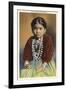 Silversmith's Daughter, Navajo Girl-null-Framed Art Print