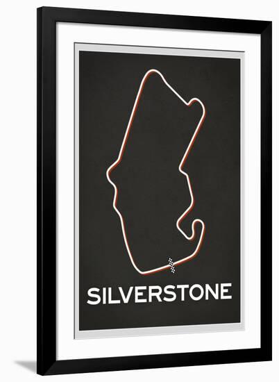 Silverstone Race Course-null-Framed Art Print