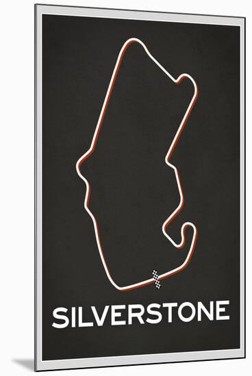 Silverstone Race Course-null-Mounted Art Print