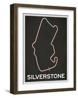 Silverstone Race Course-null-Framed Art Print