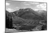 Silverton, Colorado - Aerial View of Town-Lantern Press-Mounted Art Print