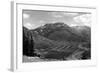 Silverton, Colorado - Aerial View of Town-Lantern Press-Framed Art Print