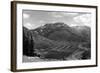 Silverton, Colorado - Aerial View of Town-Lantern Press-Framed Art Print