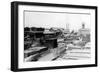 Silverton, Oregon Saw Mill View Photograph - Silverton, OR-Lantern Press-Framed Art Print