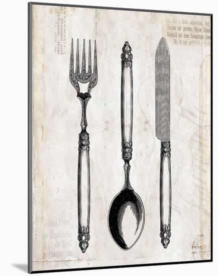 Silverware II-Sabine Berg-Mounted Art Print