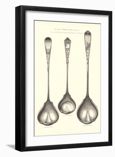 Silverware Patterns for Ladles-null-Framed Art Print