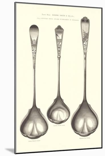 Silverware Patterns for Ladles-null-Mounted Art Print