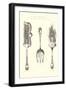 Silverware Patterns for Serving Implements-null-Framed Art Print