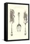 Silverware Patterns for Serving Implements-null-Framed Stretched Canvas