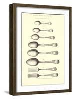 Silverware Patterns-null-Framed Art Print