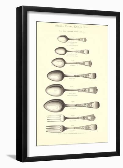 Silverware Patterns-null-Framed Art Print