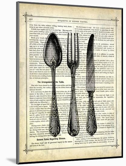 Silverware-Marion Mcconaghie-Mounted Art Print