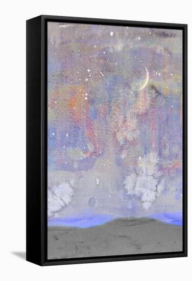 Silvery Moon II-Alicia Ludwig-Framed Stretched Canvas