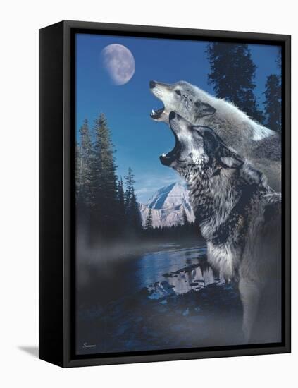 Silvery Moon-Gordon Semmens-Framed Stretched Canvas