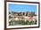 Silves Skyline with the Moorish Castle and the Cathedral, Silves, Algarve, Portugal, Europe-G&M Therin-Weise-Framed Photographic Print