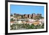 Silves Skyline with the Moorish Castle and the Cathedral, Silves, Algarve, Portugal, Europe-G&M Therin-Weise-Framed Photographic Print