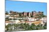 Silves Skyline with the Moorish Castle and the Cathedral, Silves, Algarve, Portugal, Europe-G&M Therin-Weise-Mounted Photographic Print