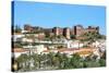 Silves Skyline with the Moorish Castle and the Cathedral, Silves, Algarve, Portugal, Europe-G&M Therin-Weise-Stretched Canvas