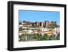 Silves Skyline with the Moorish Castle and the Cathedral, Silves, Algarve, Portugal, Europe-G&M Therin-Weise-Framed Photographic Print