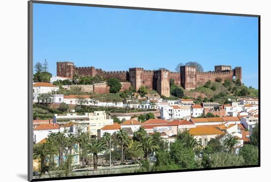 Silves Skyline with the Moorish Castle and the Cathedral, Silves, Algarve, Portugal, Europe-G&M Therin-Weise-Mounted Photographic Print