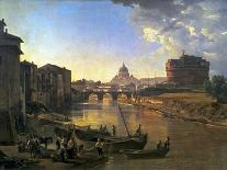 New Rome, Castel Sant'Angelo, 1823-Silvestr Fedosievich Shchedrin-Framed Art Print