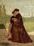 Peasant Woman with Hay-Silvestro Lega-Art Print