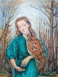 Girl with Owl, 2012-Silvia Pastore-Giclee Print