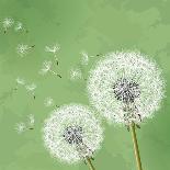 Vintage Floral Background With Dandelion-silvionka-Art Print