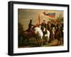 Sim?n Bol?r Presenting Flag of Liberation after Battle of Carabobo, 24 June 1821-Arturo Michelena-Framed Giclee Print