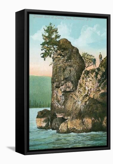 Simash Rock, Stanley Park, British Columbia-null-Framed Stretched Canvas