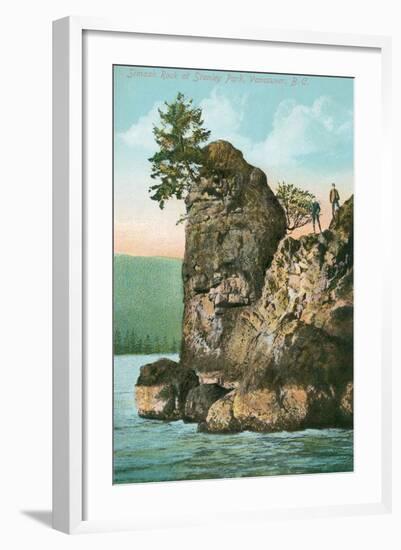 Simash Rock, Stanley Park, British Columbia-null-Framed Art Print