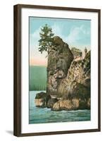 Simash Rock, Stanley Park, British Columbia-null-Framed Art Print