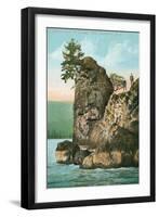 Simash Rock, Stanley Park, British Columbia-null-Framed Art Print