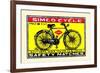 Simco Cycle-null-Framed Art Print