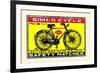 Simco Cycle-null-Framed Art Print