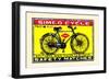 Simco Cycle-null-Framed Art Print