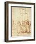 Simeon and Jesus in the Temple (Drawing)-Rembrandt van Rijn-Framed Premium Giclee Print