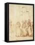 Simeon and Jesus in the Temple (Drawing)-Rembrandt van Rijn-Framed Stretched Canvas