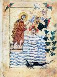 Baptism of Jesus by St John the Baptist, 1305-Simeon Artchichetski-Framed Giclee Print