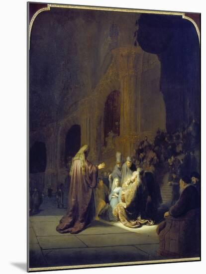 Simeon in the Temple, 1631-Rembrandt van Rijn-Mounted Giclee Print