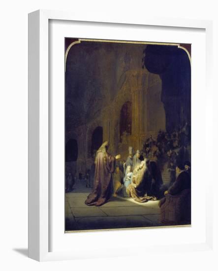 Simeon in the Temple, 1631-Rembrandt van Rijn-Framed Giclee Print