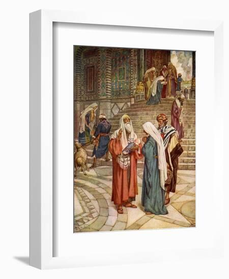 Simeon the righteous - Bible-William Brassey Hole-Framed Giclee Print