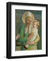 Simeon with the Christ Child, Detail from the Presentation in the Temple, 1442-Fra Angelico-Framed Premium Giclee Print