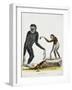 Simia Longimana (Hylobates Lar) or White-Handed Gibbon from Mammals from Illustrations of Nature wi-null-Framed Giclee Print